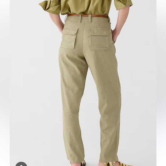 J. Crew linen cargo pants - Picture 2 of 3